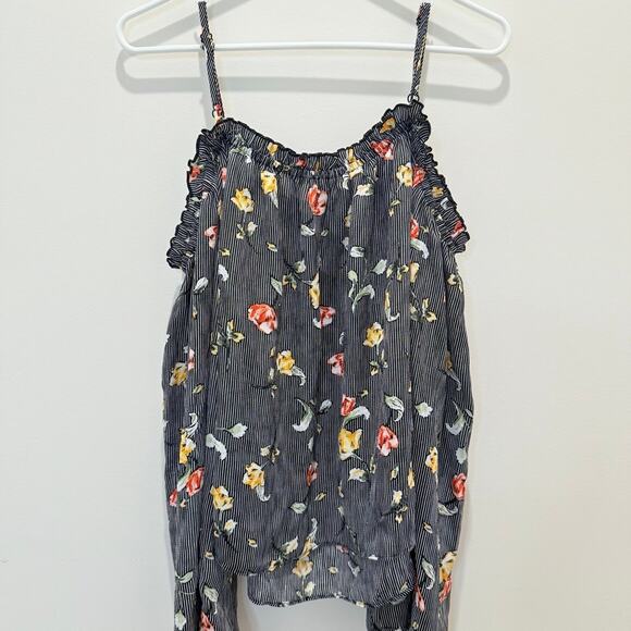Takara Top Blouse Women’s Large Flowy Lightweight Floral Resort Wear Feminine - Picture 12 of 15